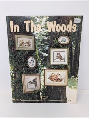 In The Woods Cross Stitch Pattern Book Stoney Creek Possum Owl Chipmunk Raccoon